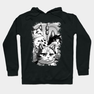 Three Cats Hoodie